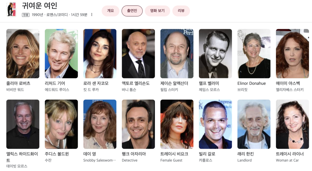 귀여운 여인 후기