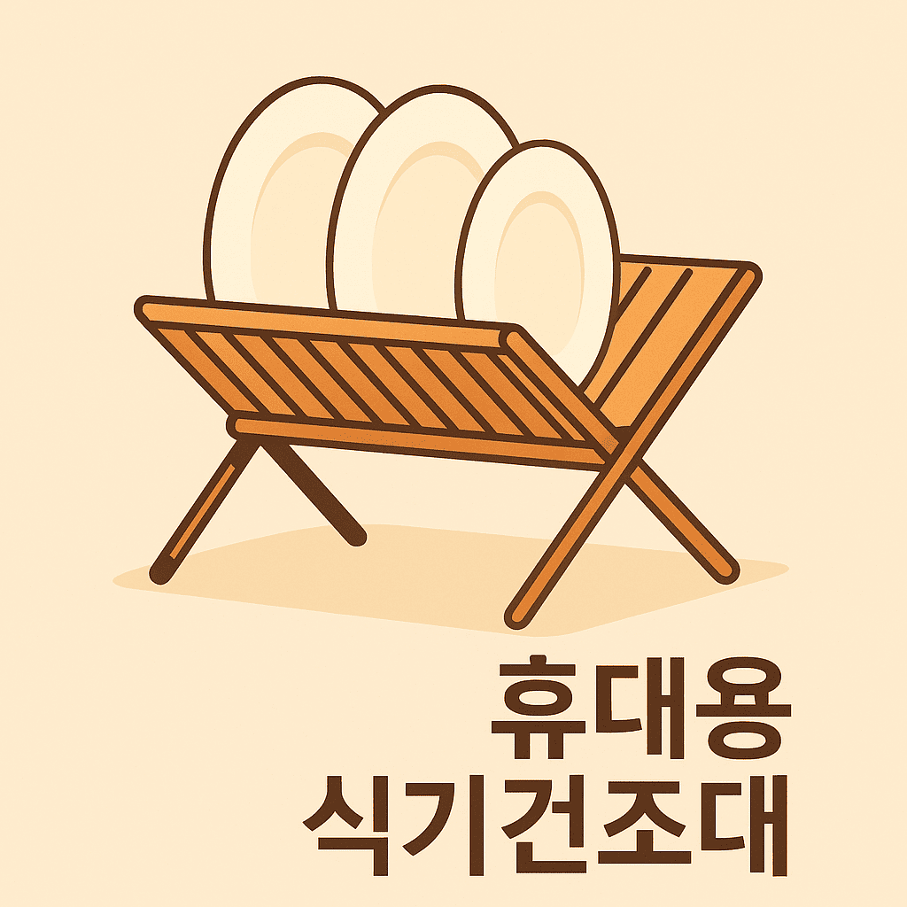 휴대용 식기건조대