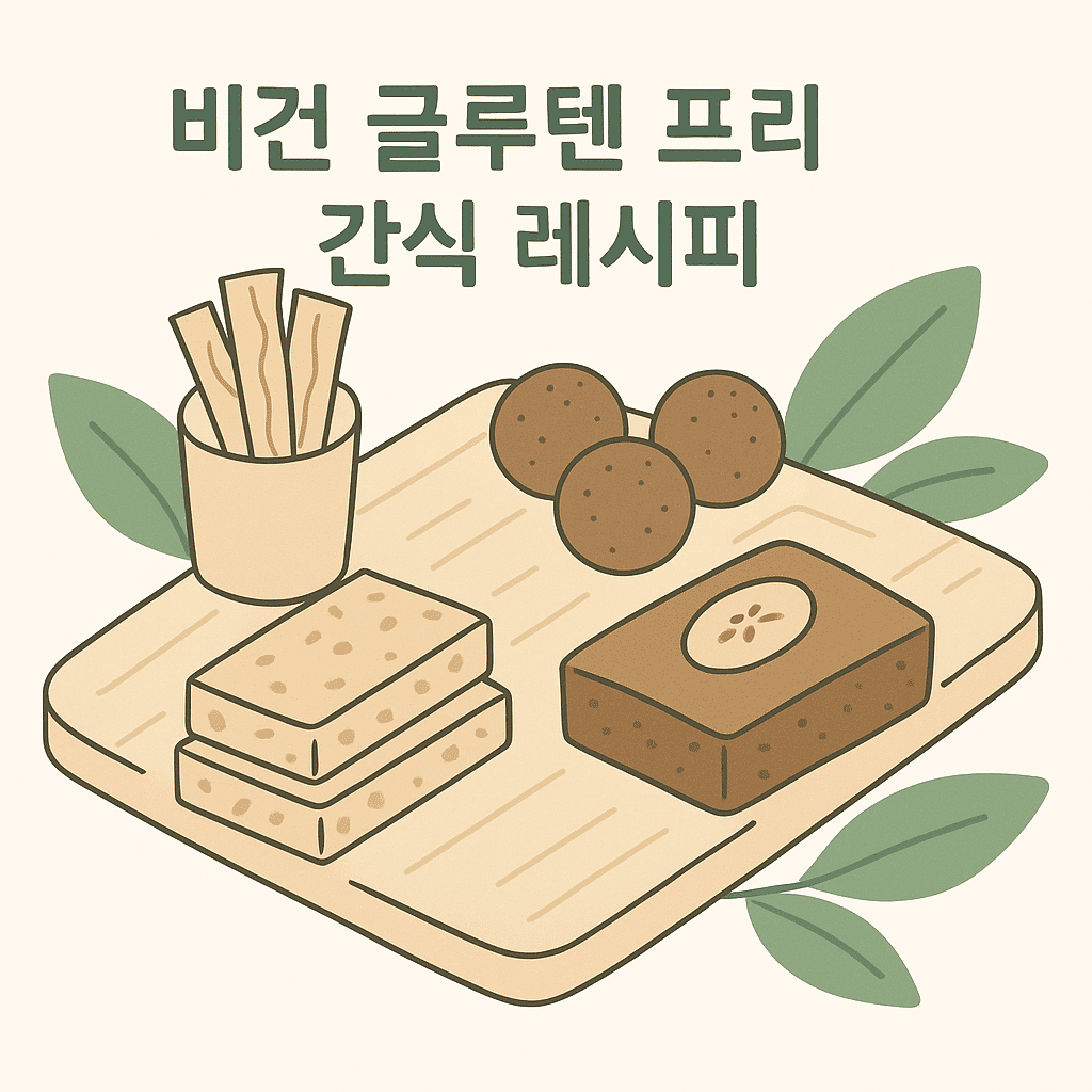 비건 글루텐 프리 간식 레시피 모음 비건 글루텐 프리 간식 레시피 모음